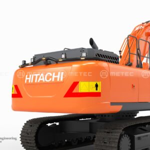Valorauta peräpunttiin (musta) Hitachi 210-7