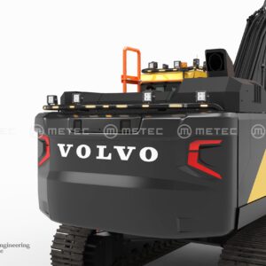 Valorauta peräpunttiin (musta) Volvo EC230F